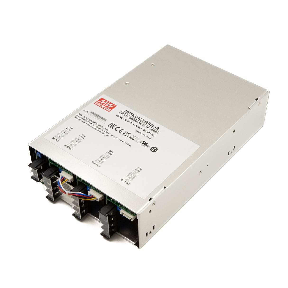 Mean Well MP1K0-N2H2H2K-2 Modular Power Supply, 1KW, 7 Slot Output, 12V * 1, 24V * 4, 48V * 2 - PHOTO 3