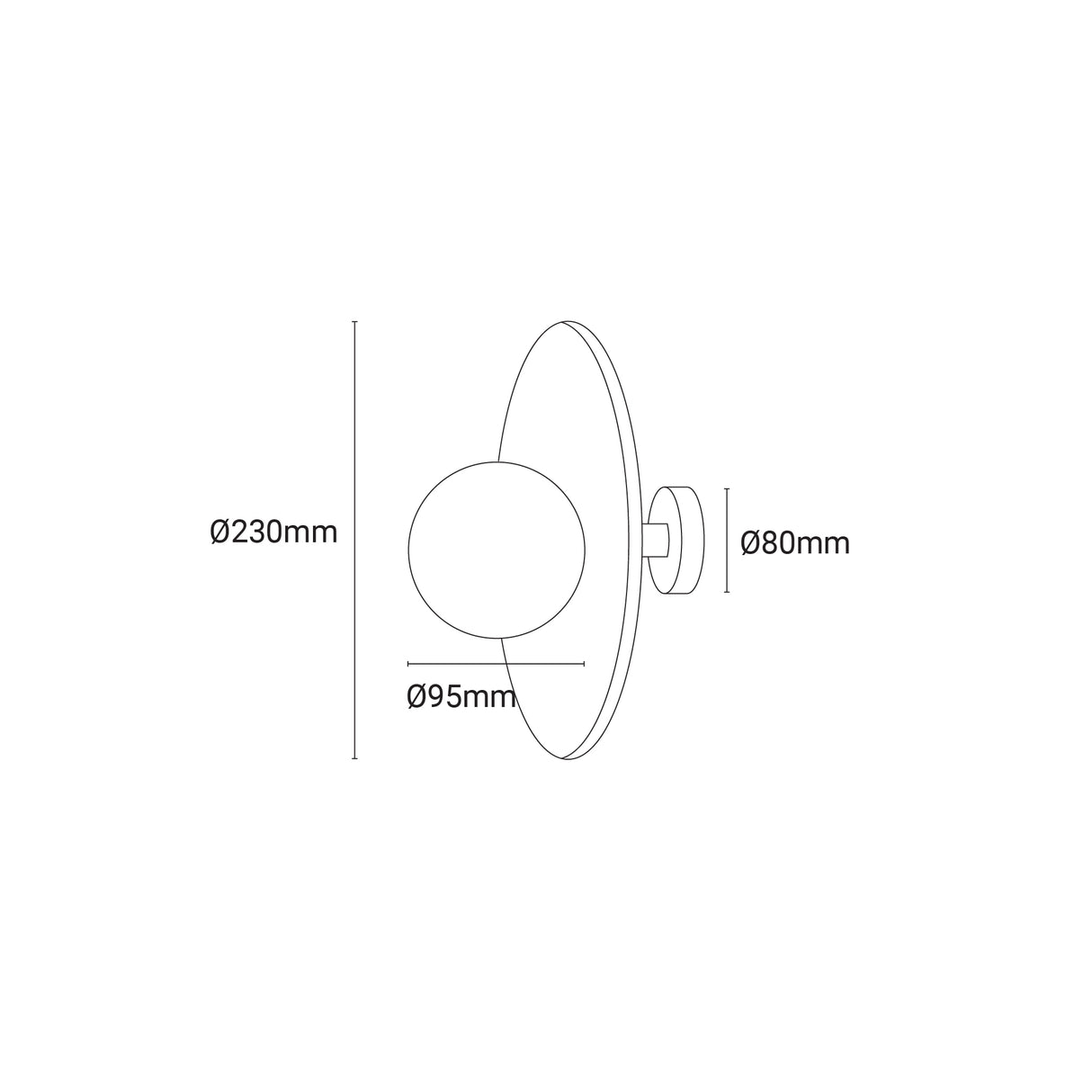 Archilight Alabaster-Stone Orbi Disc Wall Light - PHOTO 1
