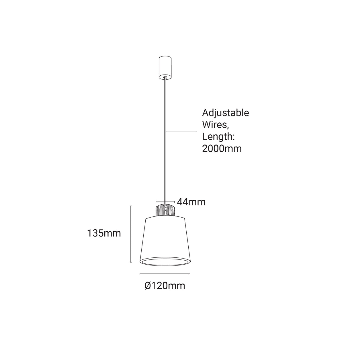 Archilight Alabaster-Stone Shade Pendant 120 - PHOTO 1