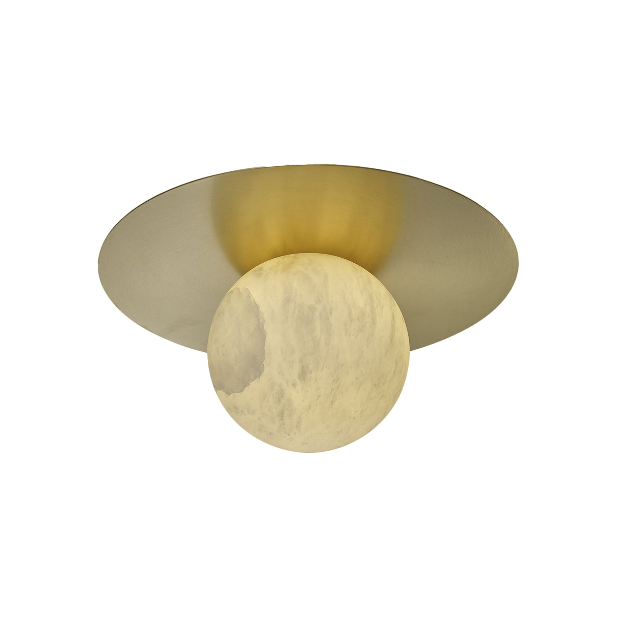 Archilight Alabaster-Stone Orbi Disc Wall Light