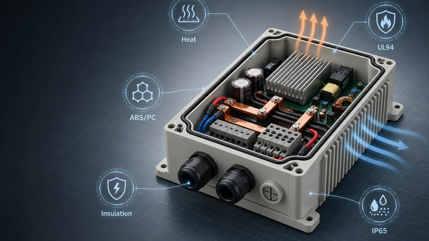 5 Critical Factors When Choosing a Plastic Enclosure for High-Current Power Supplies