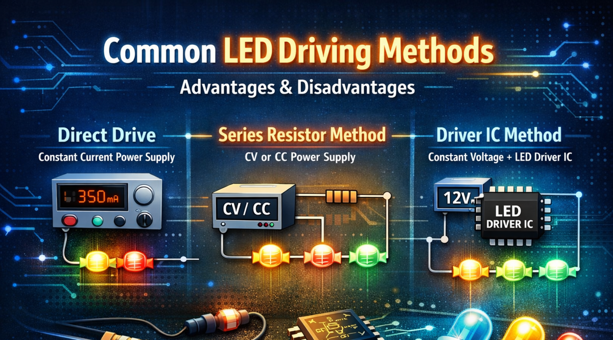 Common LED Driving Methods Explained | Pros and Cons – Wellforces Ltd.