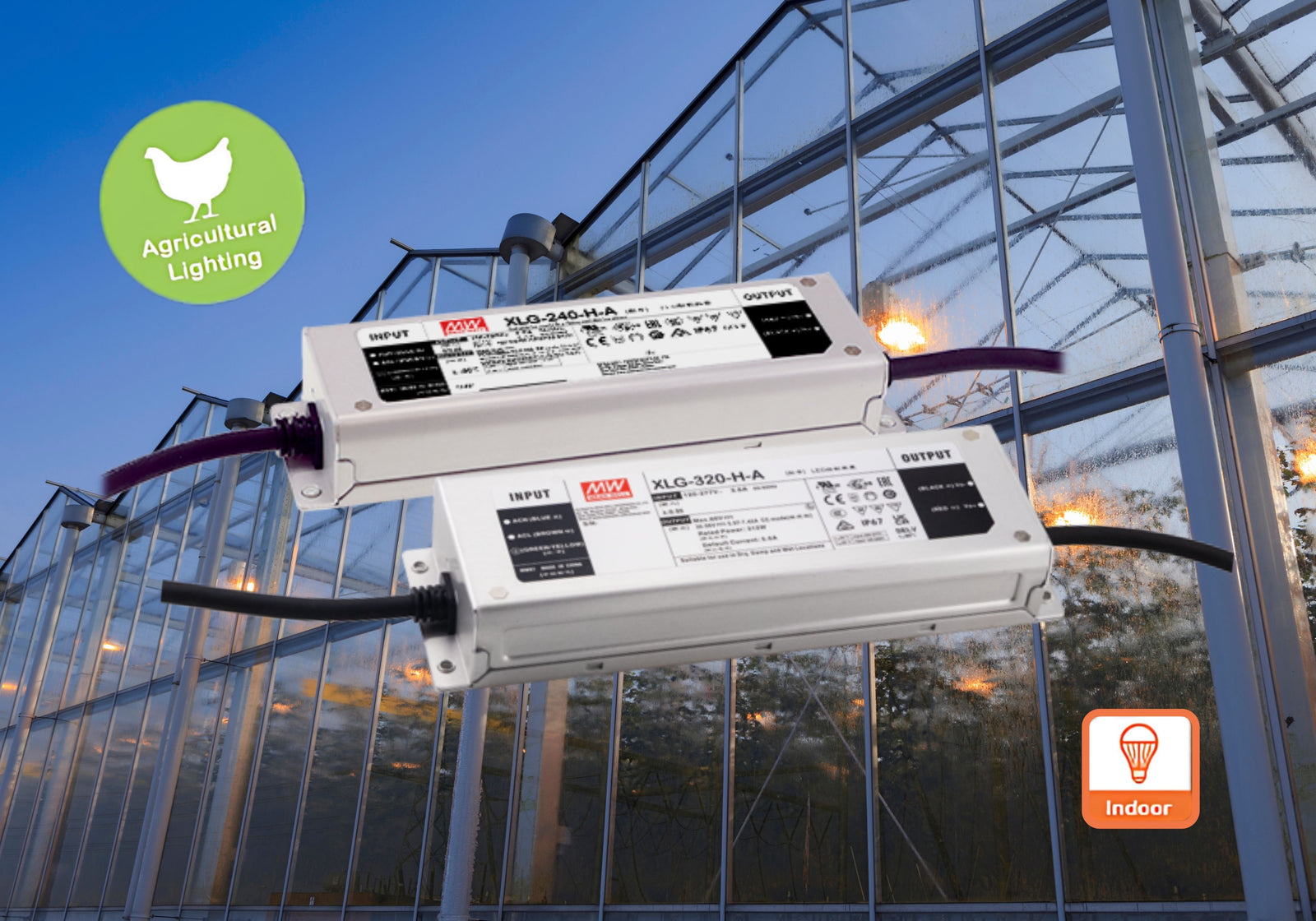 Introducing the XLG-240/320-48-ABV Series: 240W & 320W Agricultural Lighting LED Power Supply