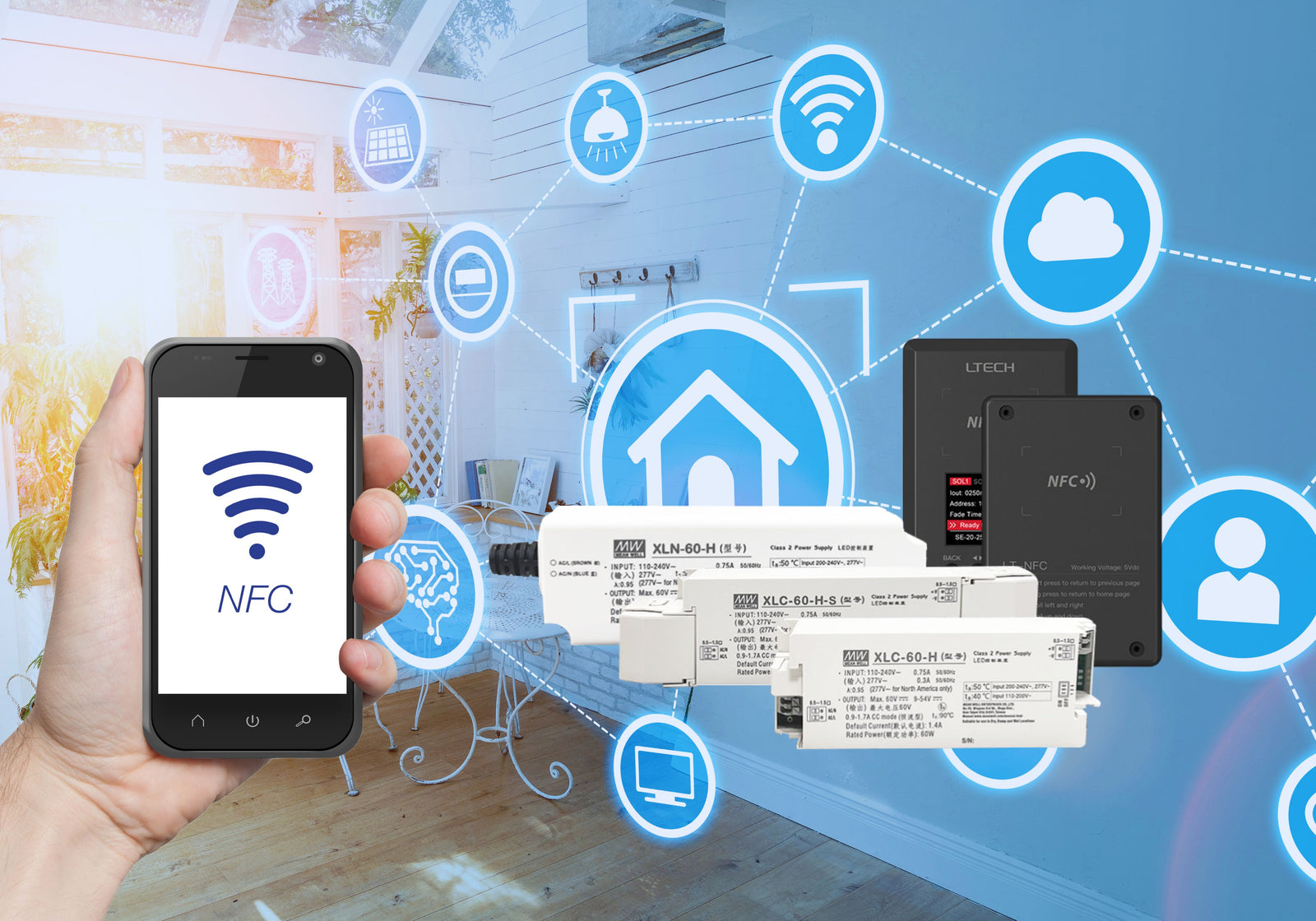 Embrace the Customizable Brilliance of NFC Programmable LED Drivers by MEAN WELL and Ltech