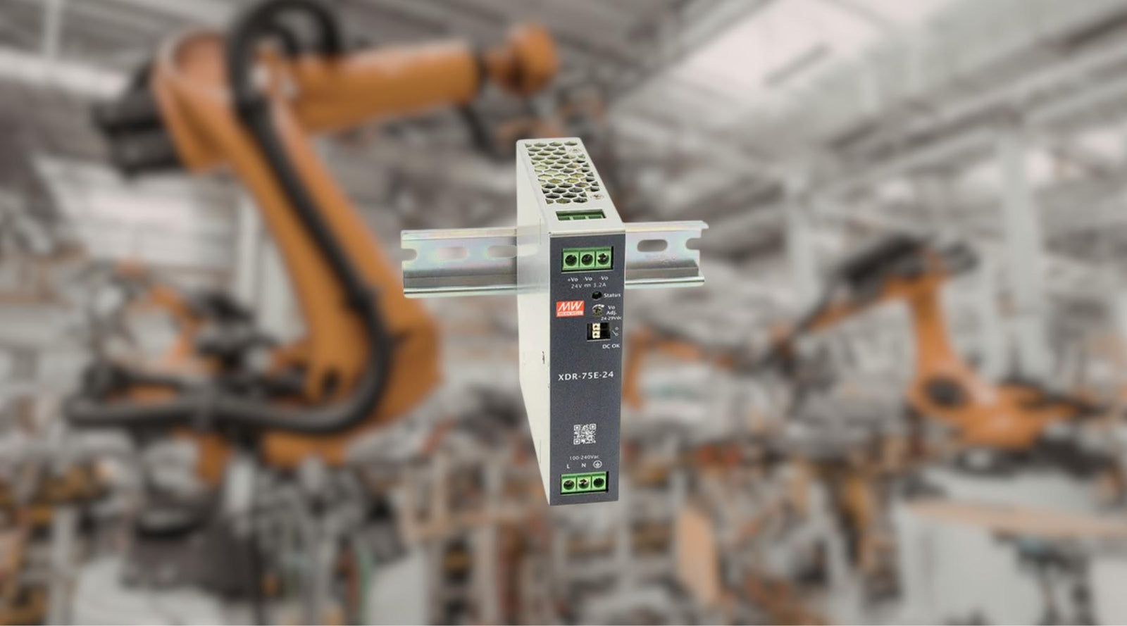 XDR Series: 75W–960W Next-Generation Ultra-Slim DIN Rail Power Supply