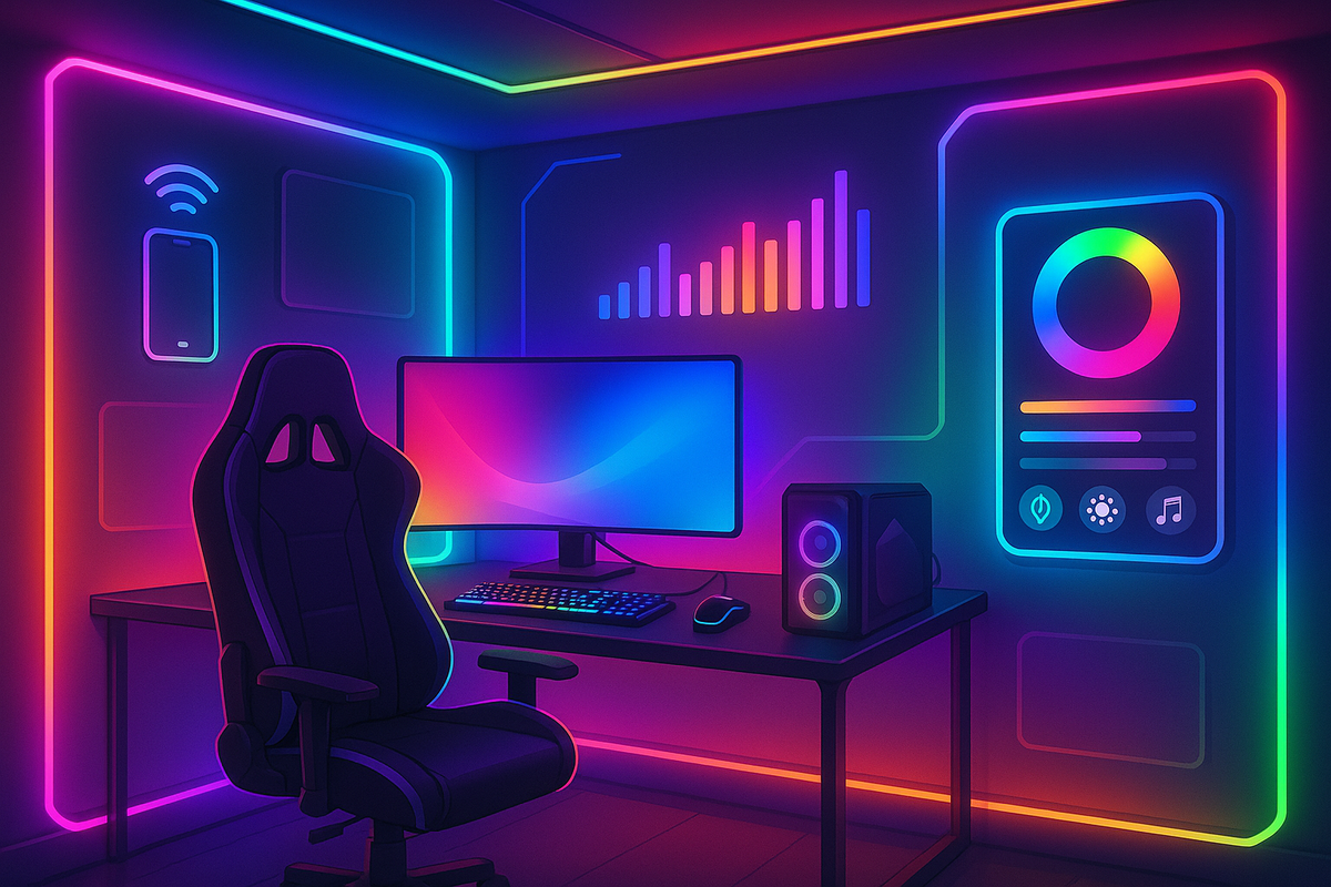 How to Create the Ultimate Gaming Room Setup with RGB LED Strips ...