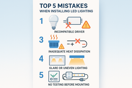 Top 5 Mistakes People Make When Installing LED Lighting (And How to Avoid Them)