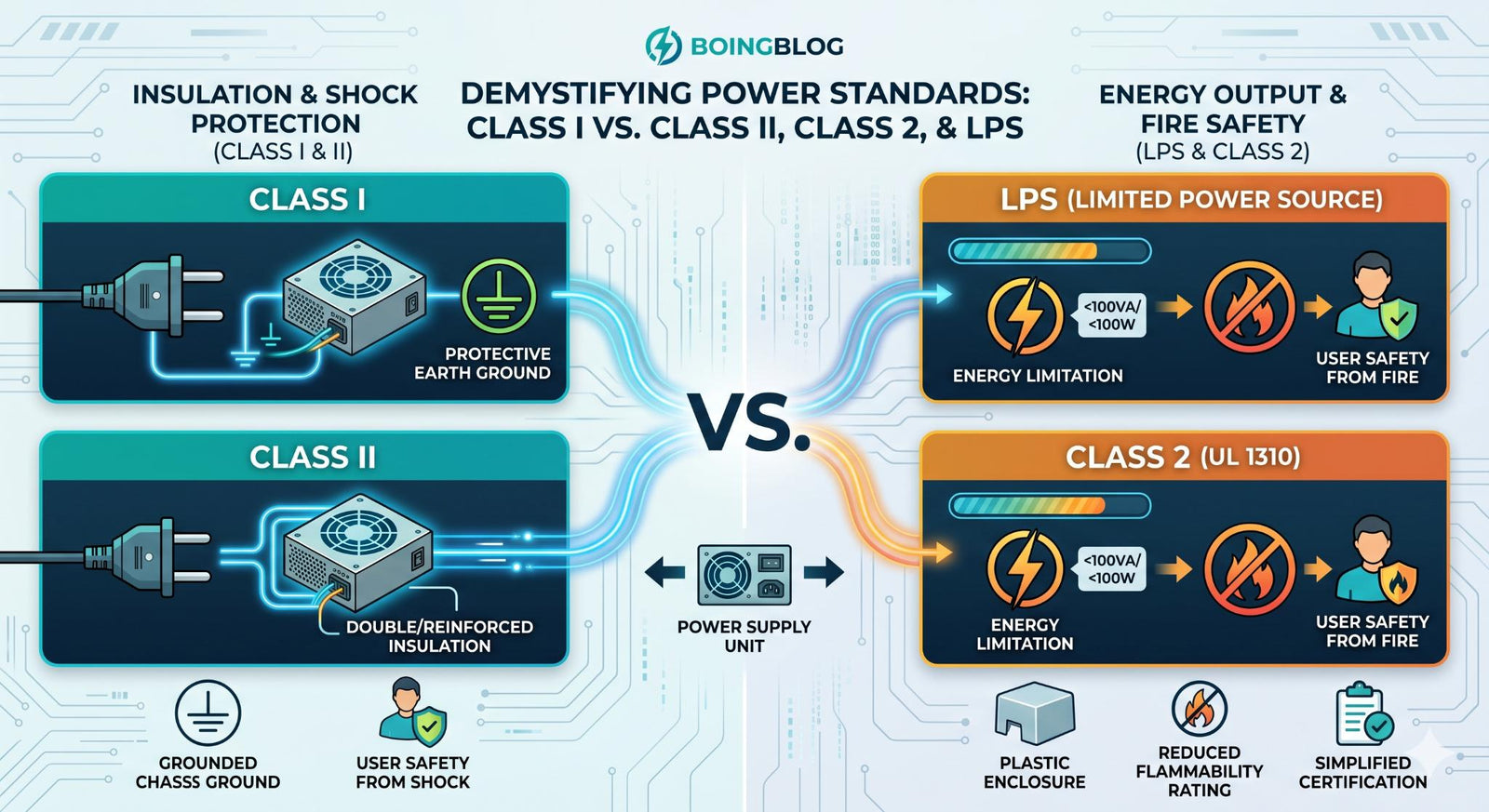 Demystifying Power Standards: Class I vs. Class II, Class 2, and LPS