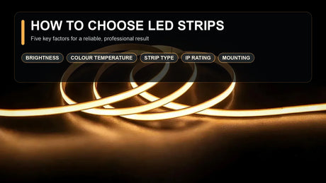 How to Choose LED Strips: A Guide for DIY Enthusiasts and Professionals