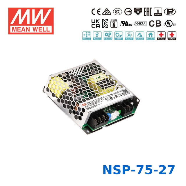Mean Well 75.6W High Reliable Multi-Industries Power Supply 27V 2.8A