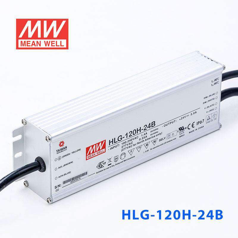 Mean Well HLG-120H-24B Power Supply 120W 24V- Dimmable - PHOTO 1