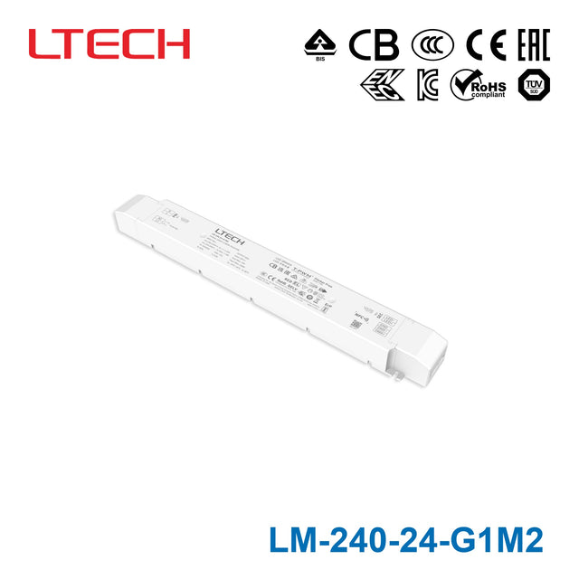 Ltech LM-240-24-G1M2 240W 24VDC CV DMX512 LED Driver 10A