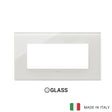 Vimar Eikon Exe Plate 5M Glass Milky White