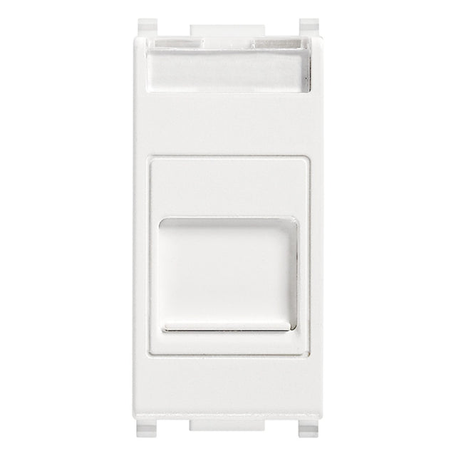 Plana RJ45 Cat6 Netsafe UTP Outlet With Cover White