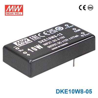 Mean Well DKE10W8-05 10W DC-DC Converter ±5VDC 1A