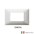 Vimar Plana Plate 3M Brushed Aluminium
