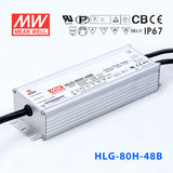 Mean Well HLG-80H-48AB Power Supply 80W 48V - Adjustable and Dimmable 1.7A