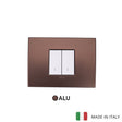 Vimar Arke Metal 2 Gang Switch - Dark Bronze - 16A