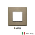 Vimar Eikon Evo Plate 2M Aluminium Dark Bronze - Square