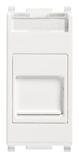 Plana RJ45 Cat6 Netsafe UTP Outlet With Cover White