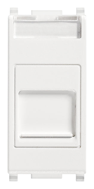 Plana RJ45 Cat6 Netsafe UTP Outlet With Cover White