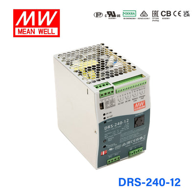 Mean Well DRS-240-12 All-In-One Intelligent Security Power 240W 15.4A