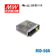 Mean Well RID-50A AC-DC Dual output enclosed power supply 50W 2A