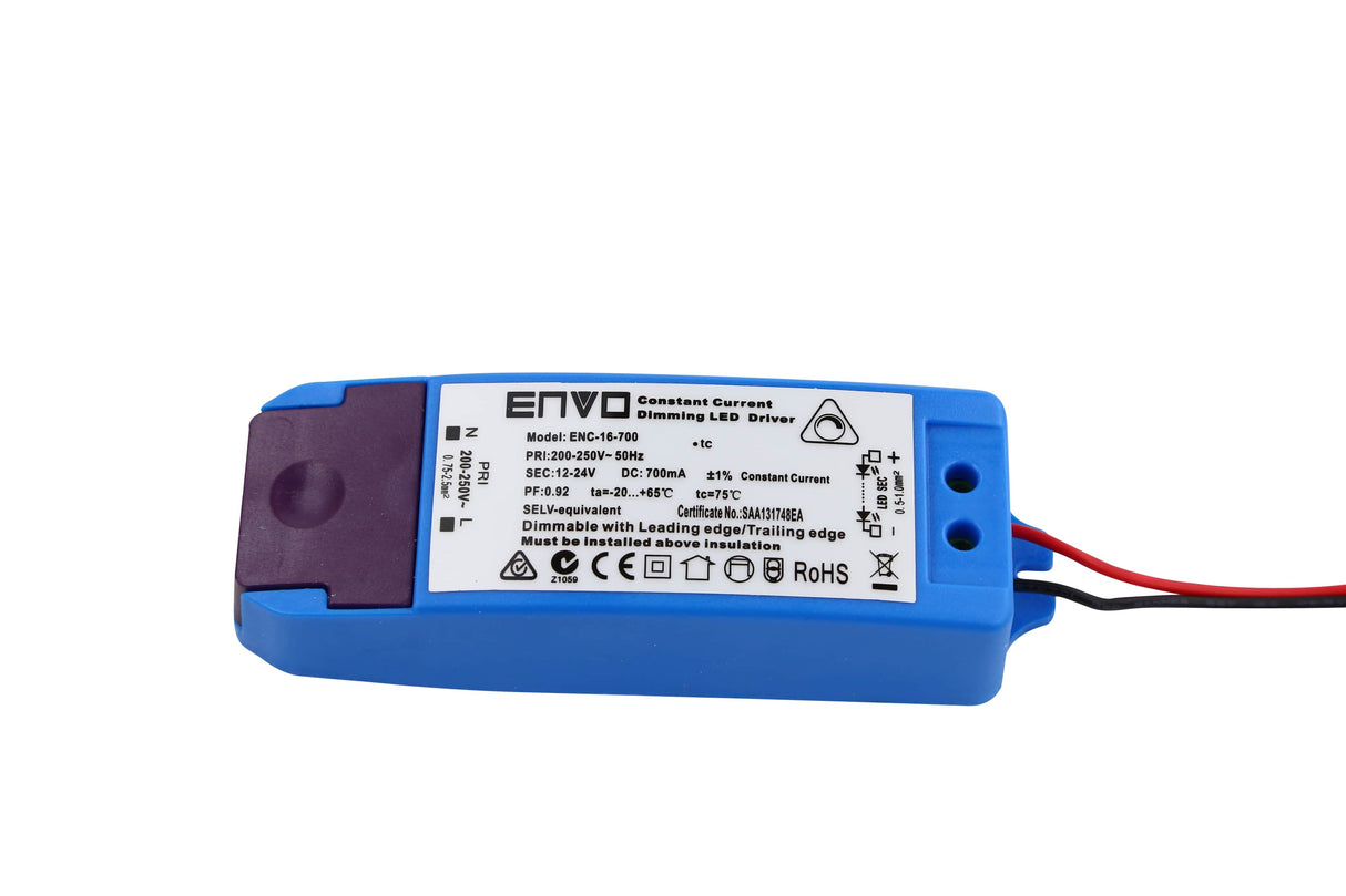 ENVO ENC-18-500 Dimmable LED Driver 9W-18W 500mA Constant Current