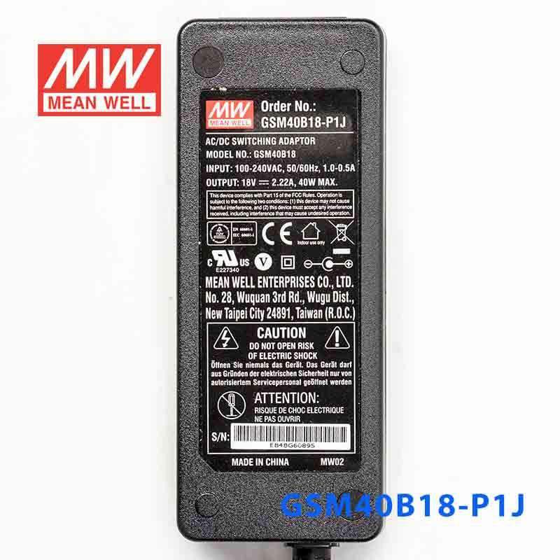 Mean Well GSM40B18-P1J Power Supply 40W 18V - PHOTO 2