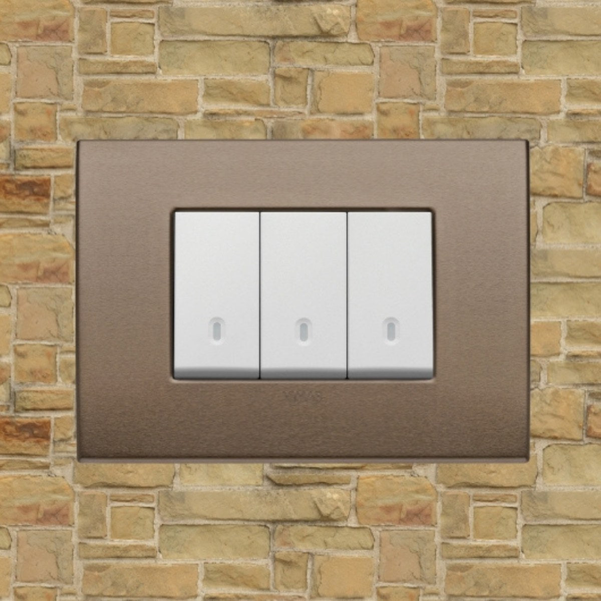 Vimar Arke Metal 3 Gang switch - Dark Bronze - 16A - PHOTO 10