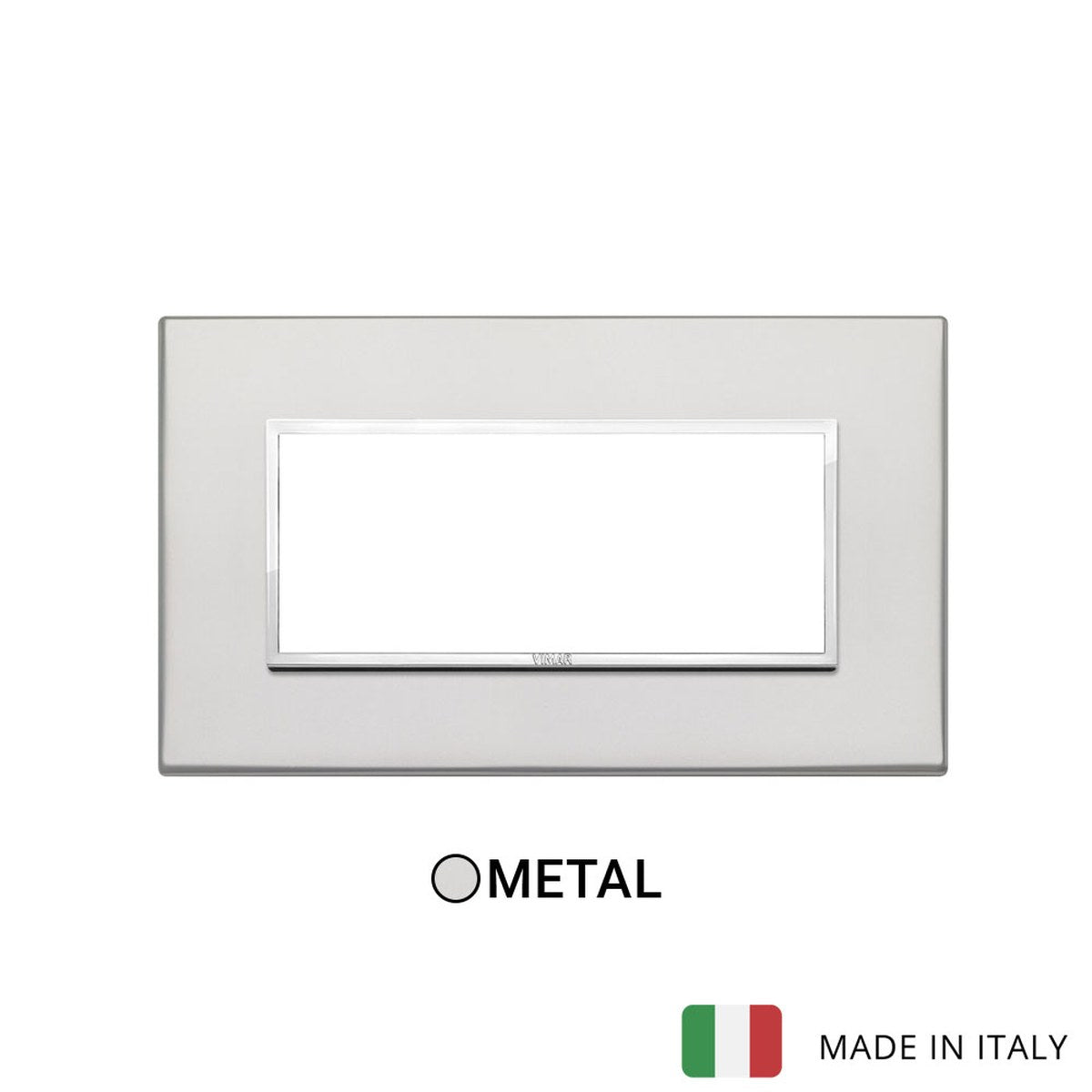 Vimar Eikon Evo Plate 5M Aluminium Silver