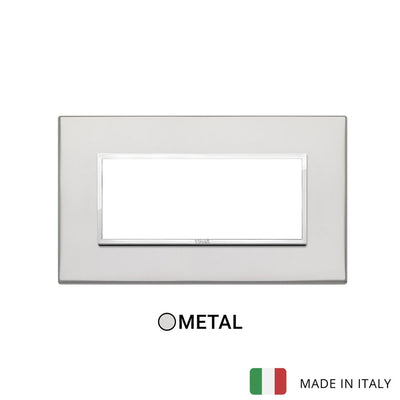 Vimar Eikon Evo Plate 5M Aluminium Silver