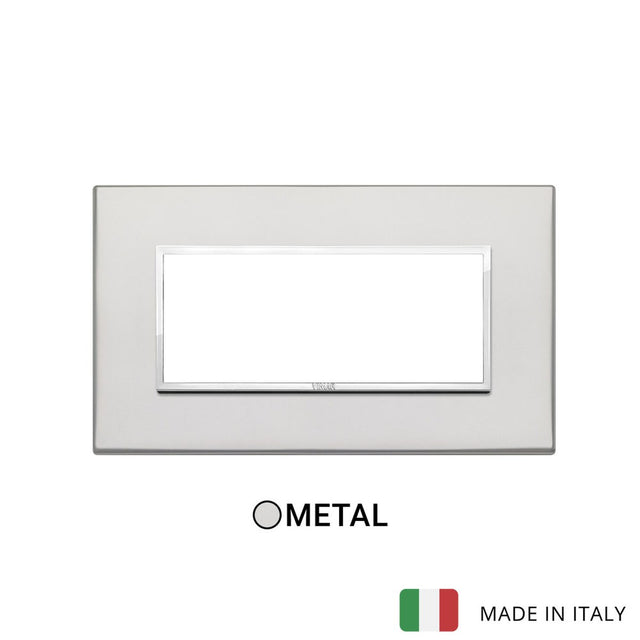 Vimar Eikon Evo Plate 5M Aluminium Silver