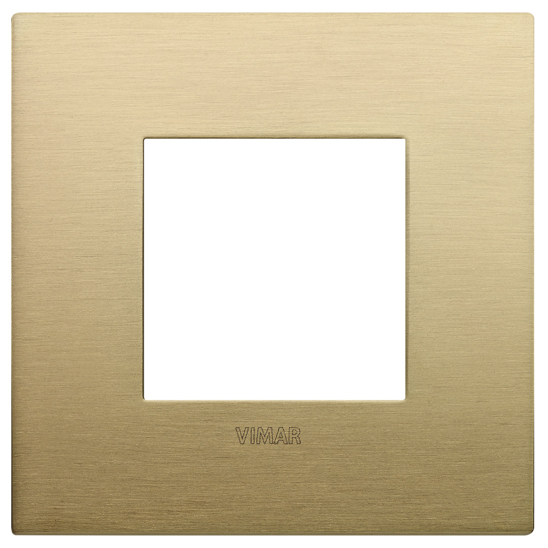 Vimar Arke Classic Plate 2M Metal Brushed Brass - Square