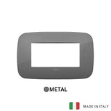 Vimar Arke Round Plate 4M Metal Matt Slate Grey