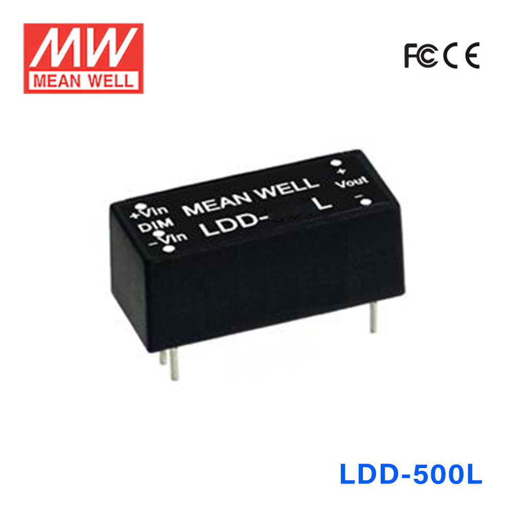 Mean Well LDD-500L DC/DC LED Driver CC 500mA - Step-down