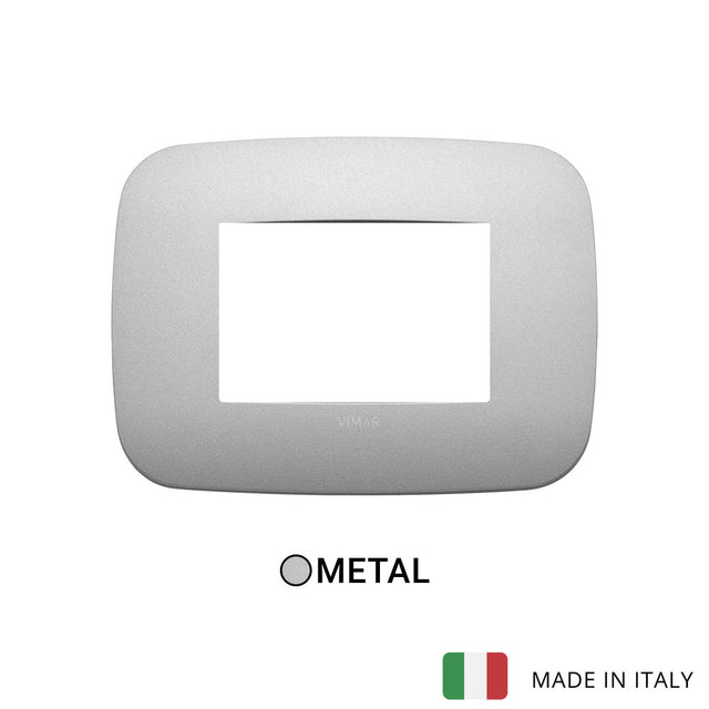 Vimar Arke Round Plate 3M Metal Matt Silver