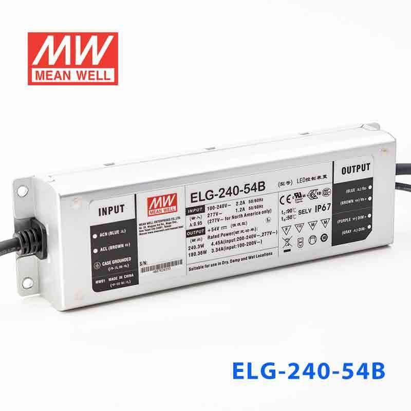 Mean Well ELG-240-54B Power Supply 240W 54V - Dimmable 4.45A - PHOTO 1