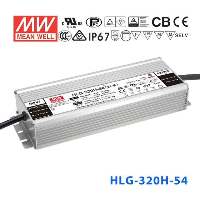 Mean Well HLG-320H-54 Power Supply 320W 54V 5.95A