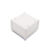 Boxco S-Series 190x190x130mm Plastic Enclosure, IP67, IK08, ABS, Transparent Cover, Screw Type - PHOTO 1