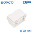 Boxco P-Series 160x210x130mm Plastic Enclosure, IP67, IK08, PC, Grey Cover, Molded Hinge and Latch Type