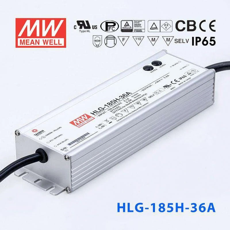 Mean Well HLG-185H-36A Power Supply 185W 36V - Adjustable 5.2A
