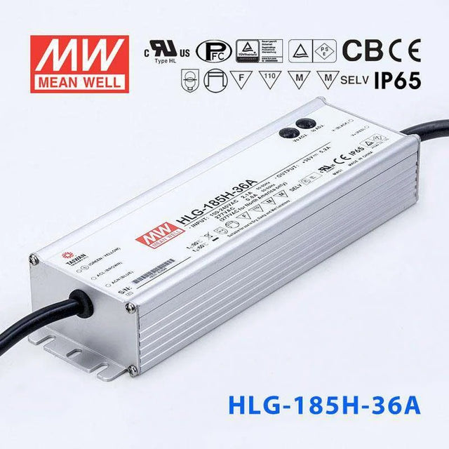 Mean Well HLG-185H-36A Power Supply 185W 36V - Adjustable 5.2A