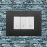 Vimar Arke Plastic 3 Gang switch - Black - 16A - PHOTO 10