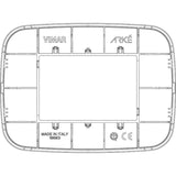 Vimar Arke Round Plate 3M Technopolymer Silver - PHOTO 2