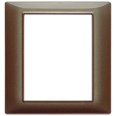 Vimar Plana Plate 8M Technopolymer Iridescent Brown