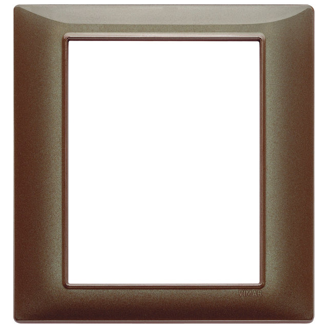 Vimar Plana Plate 8M Technopolymer Iridescent Brown