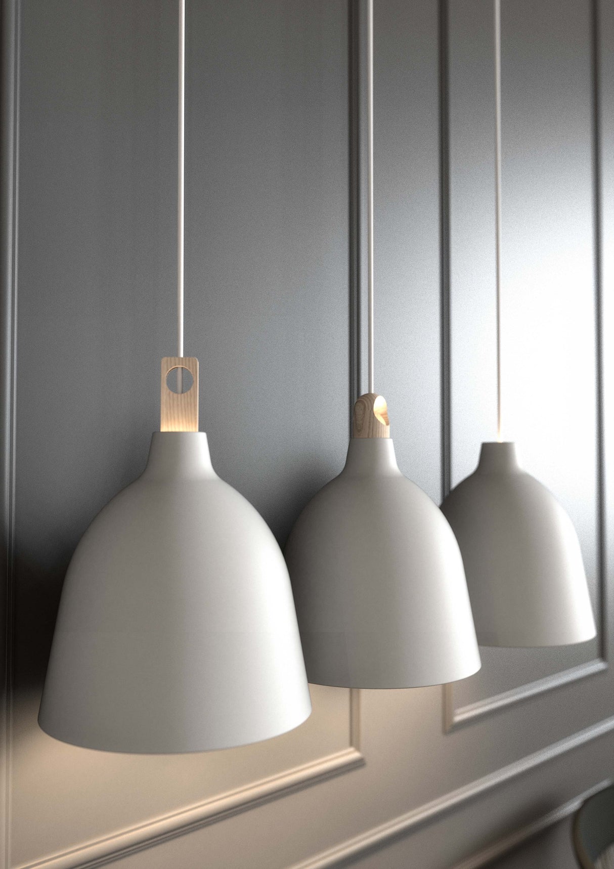 Nordlux Pendant Moku 29 White / Telegrey - PHOTO 1