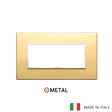 Vimar Eikon Evo Plate 5M Aluminium Polished Gold