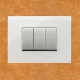 Vimar Eikon Glass 3 Gang Switch - Milky White - 16A - PHOTO 10